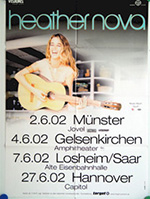 Original 2002 Heather Nova German Concert Posters